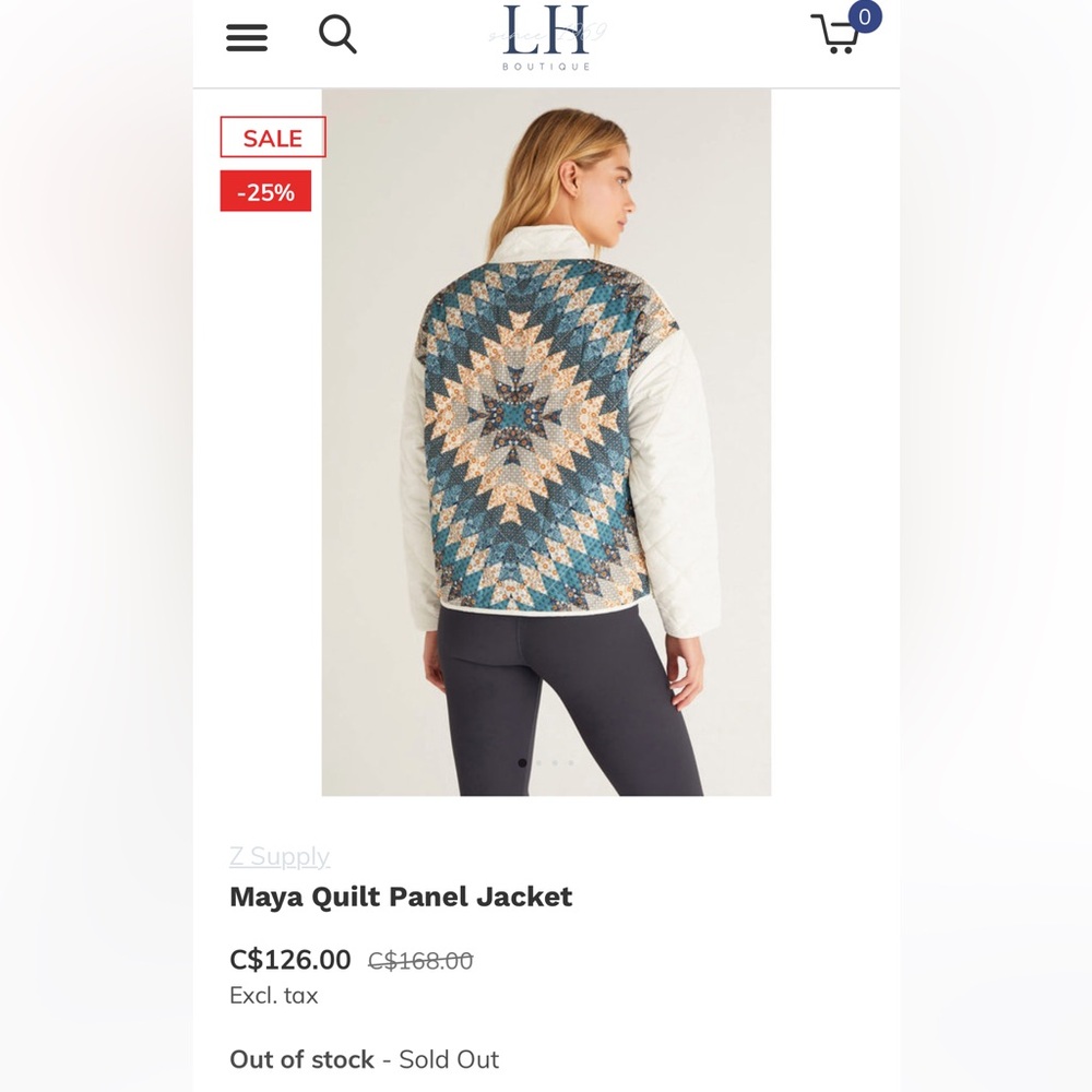 Z Supply Maya Quilt Panel Jacket - Multicolor
